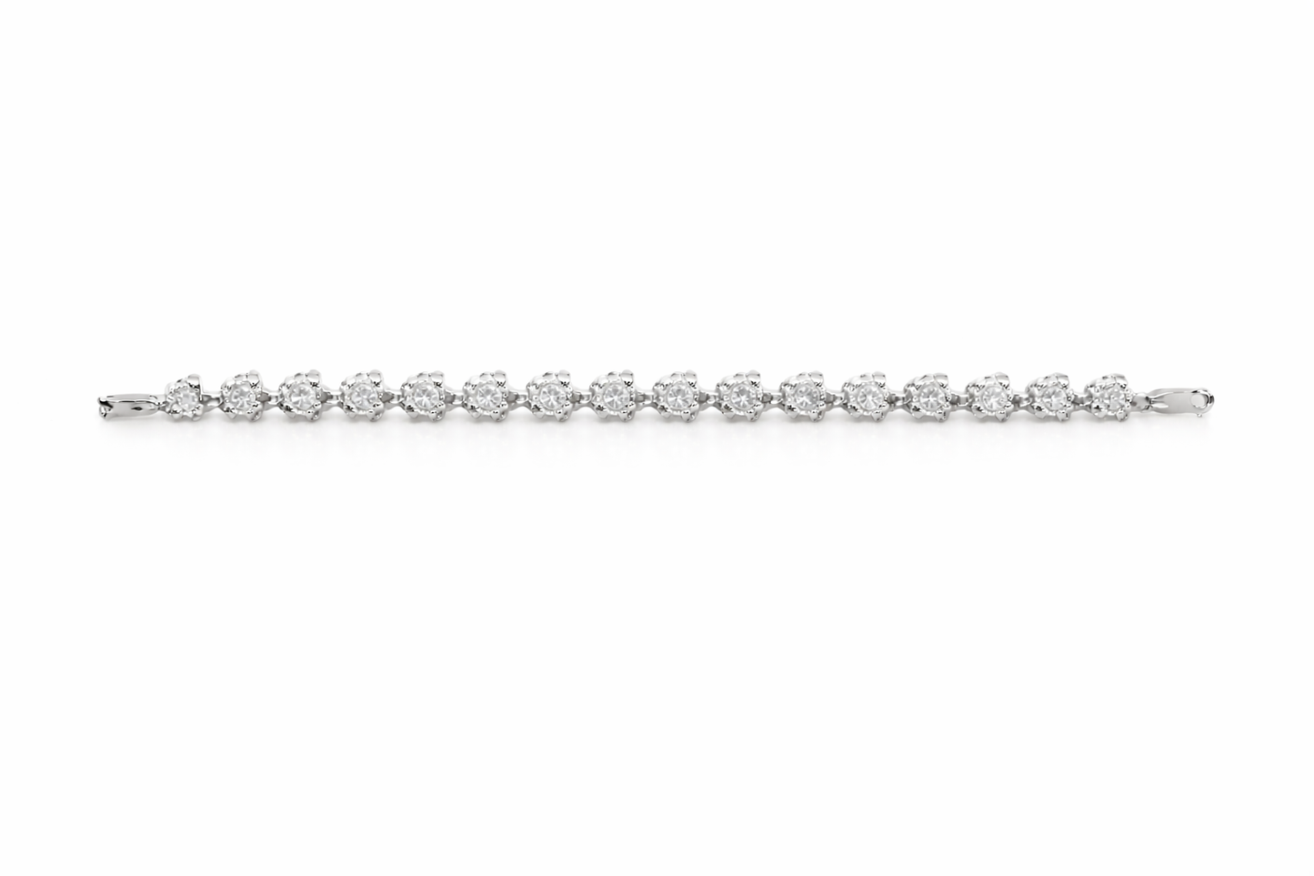 1.08 ctw Hawaiian Flower Plumeria Diamond Bracelet