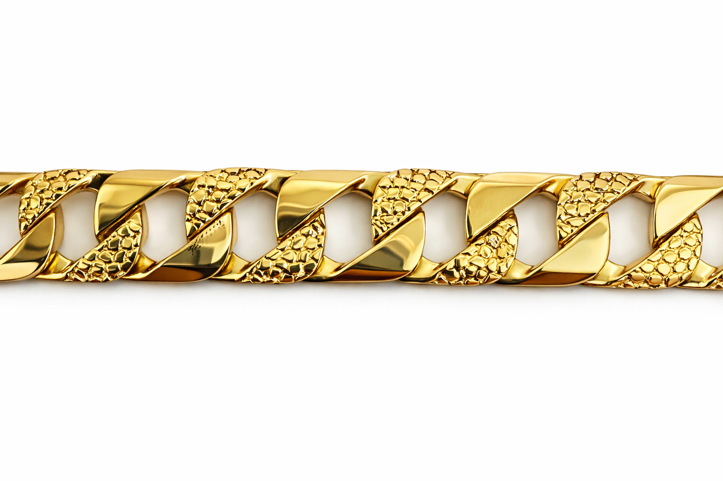 11.5mm Nugget Link ID Bracelet