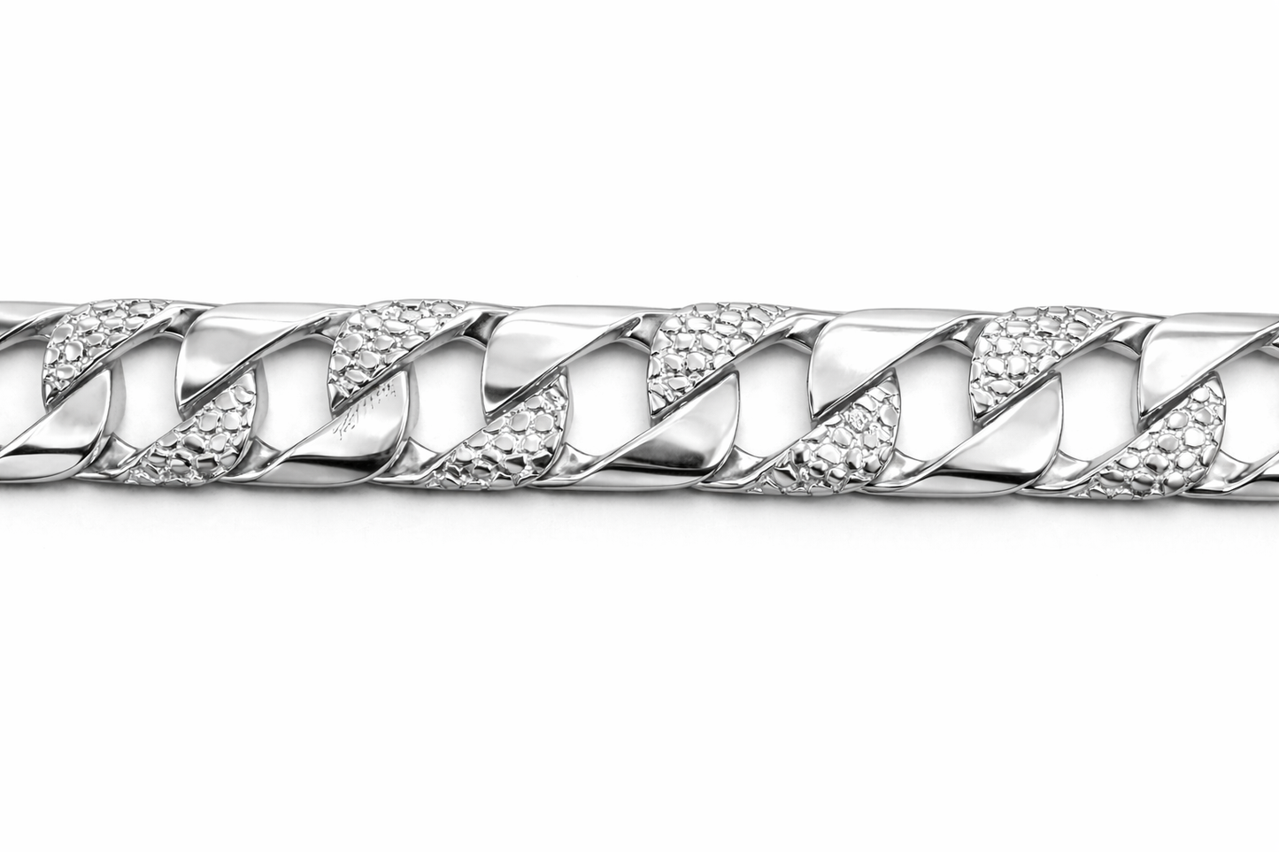 11.5mm Nugget Link ID Bracelet