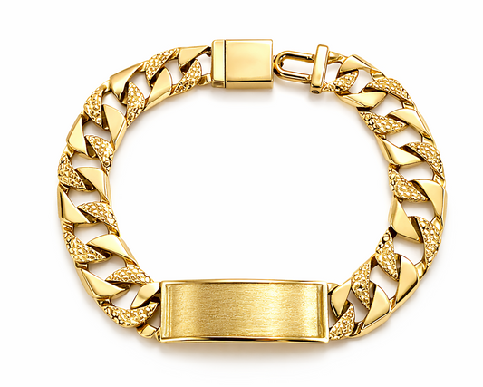 11.5mm Nugget Link ID Bracelet