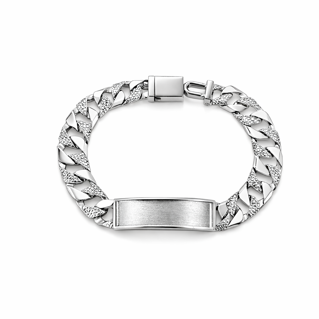 11.5mm Nugget Link ID Bracelet
