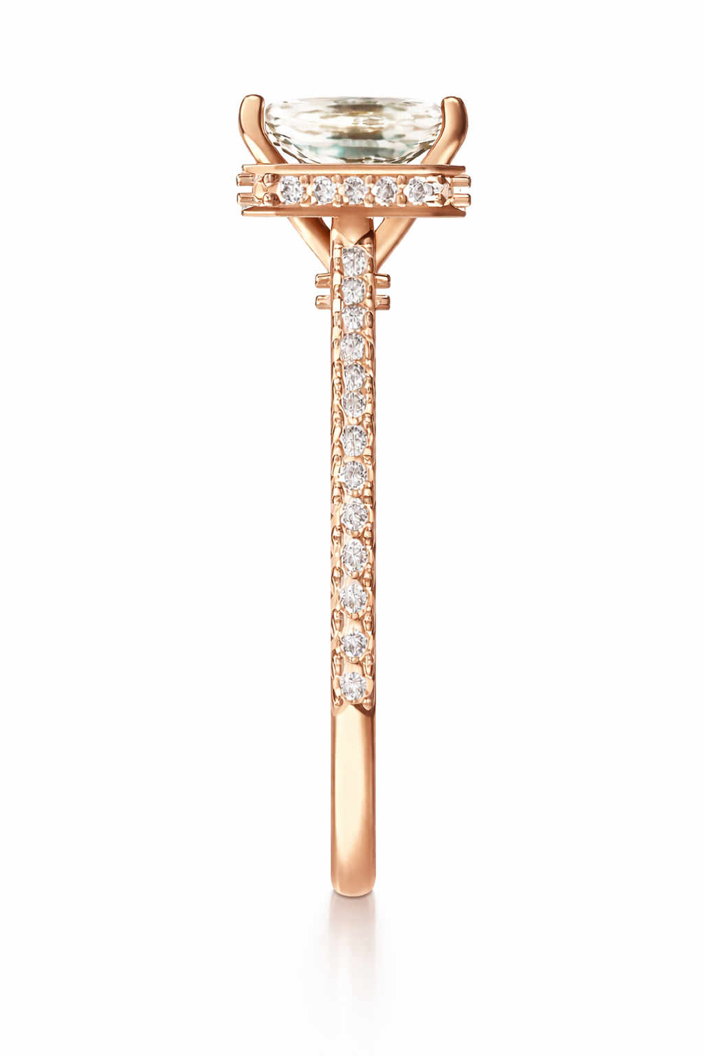 1.95 ctw Emerald Diamond Engagement Ring