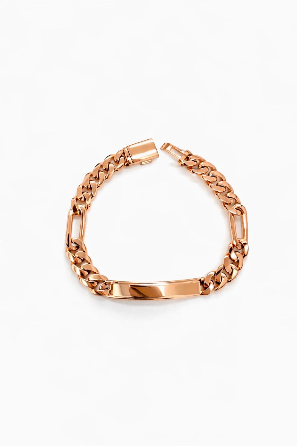 9.5mm Cuban Link Figaro ID Bracelet