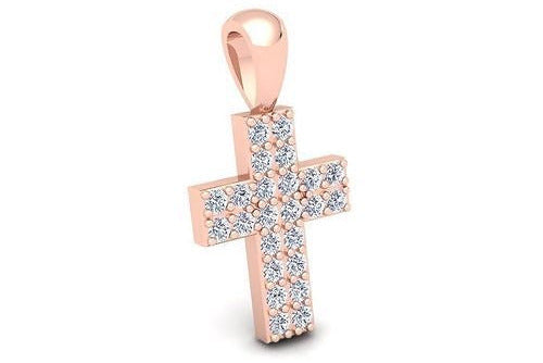 .29 ctw Round Diamond Cross Pendant