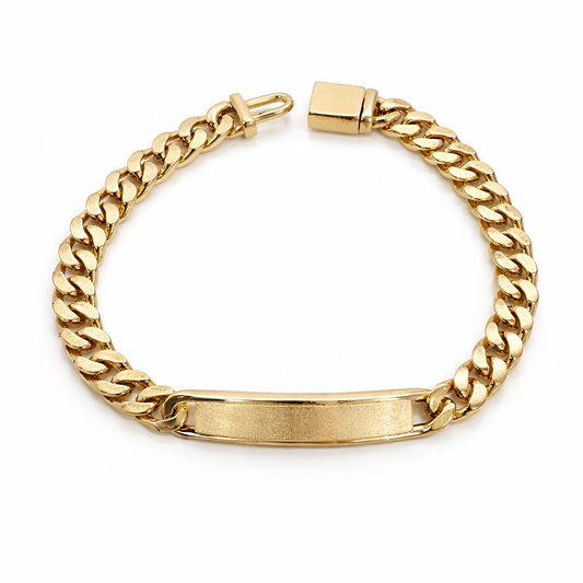 8mm Cuban Link ID Bracelet