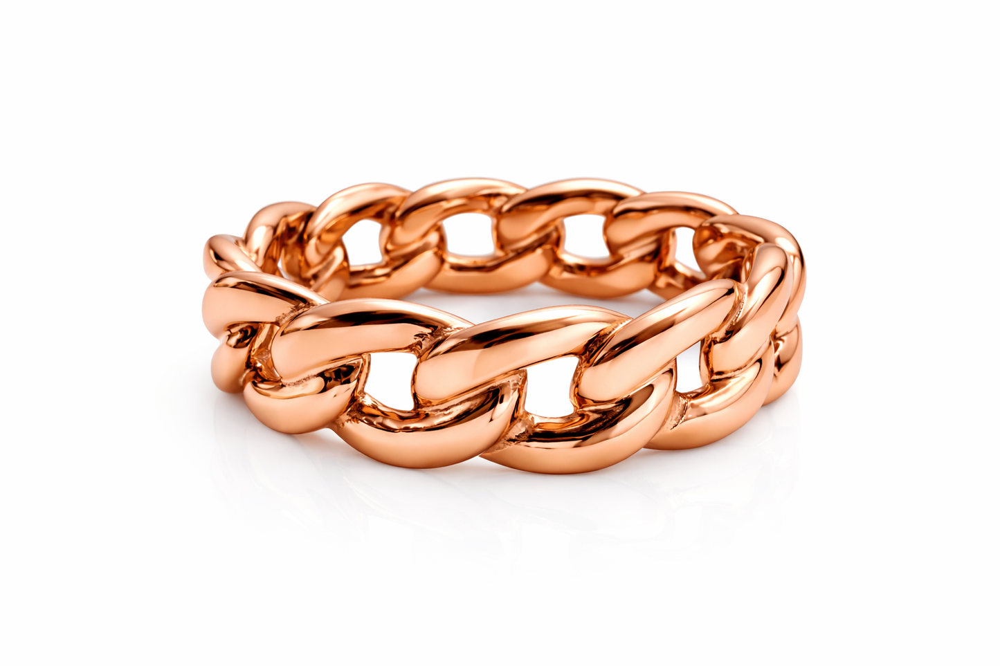 6mm All The Way Cuban Link Ring