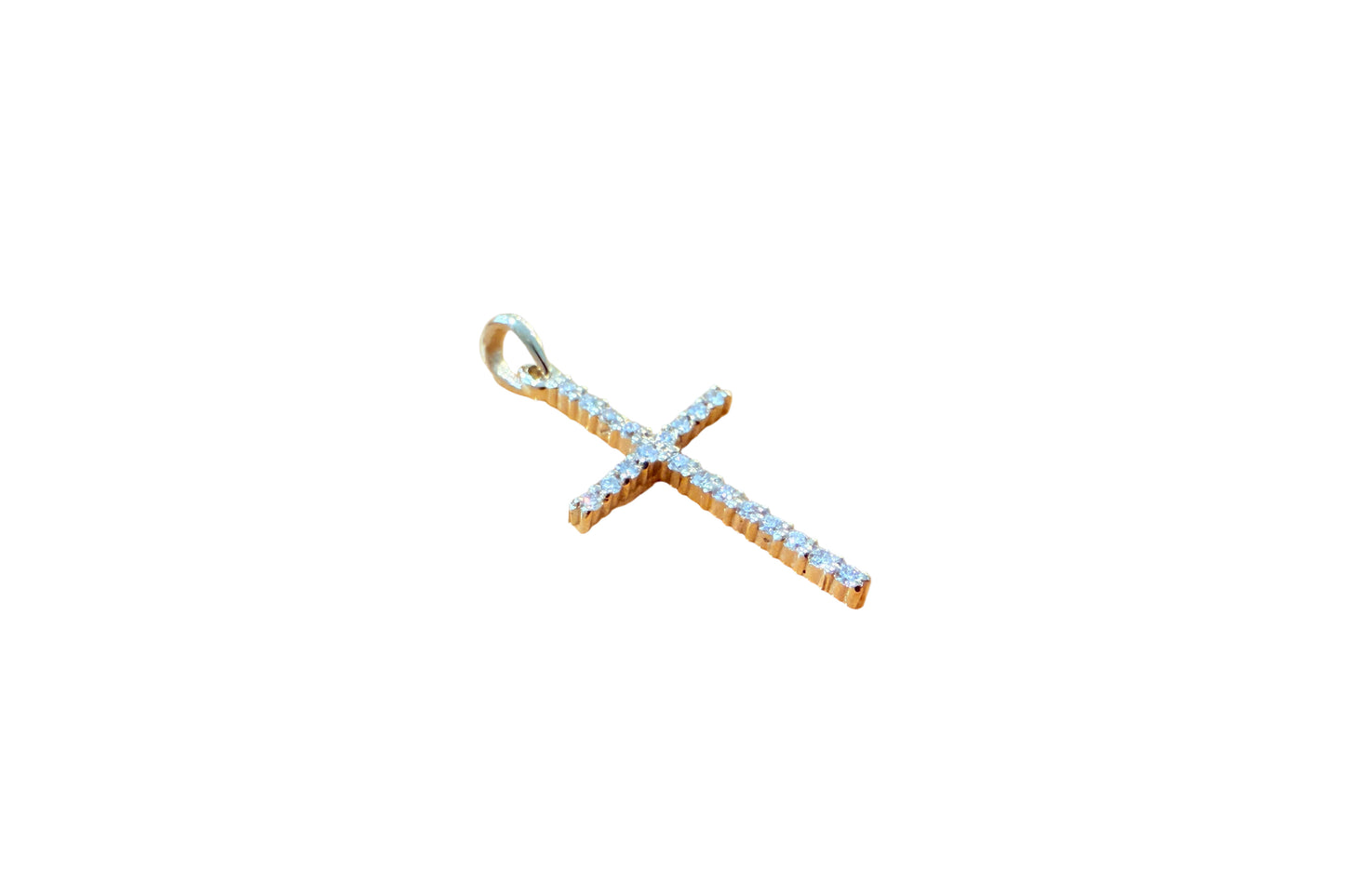 .19 ctw Round Tennis Diamond Cross Pendant