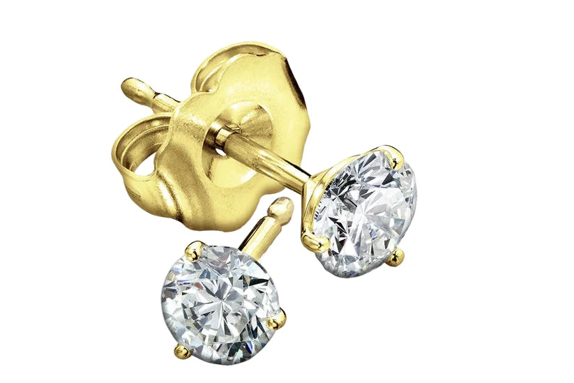 3.8mm Diamond Stud Earrings
