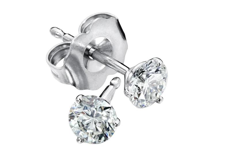 3.8mm Diamond Stud Earrings