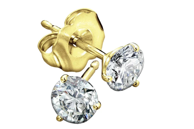 4.5mm Diamond Stud Earrings