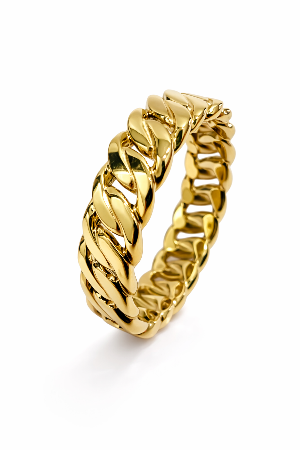 7mm Sharp Cuban Link Ring