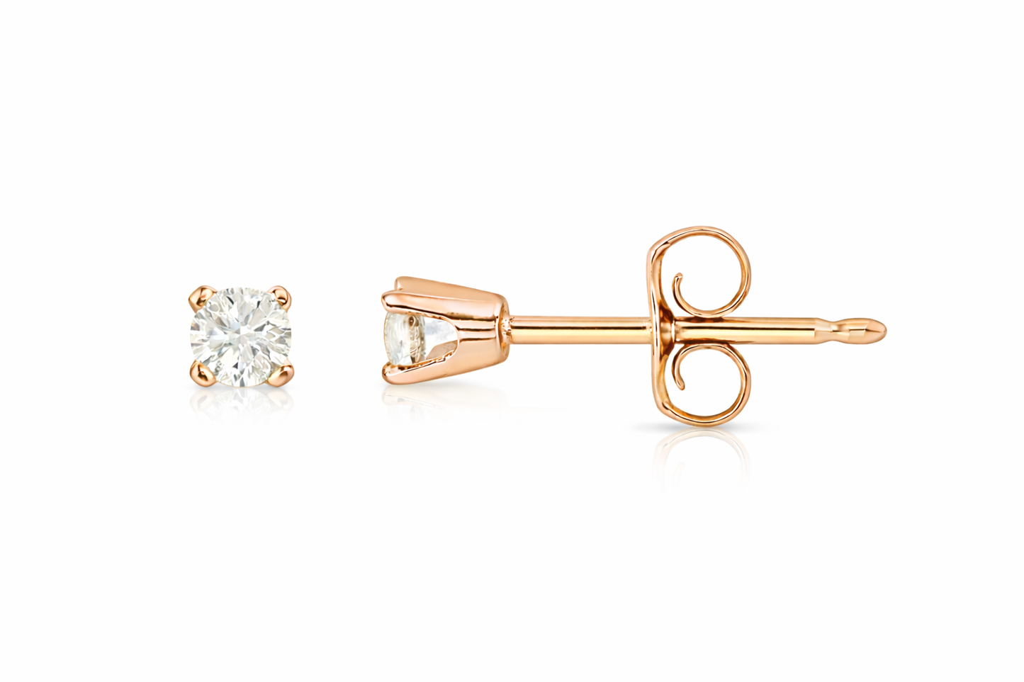 2mm Diamond Stud Earrings