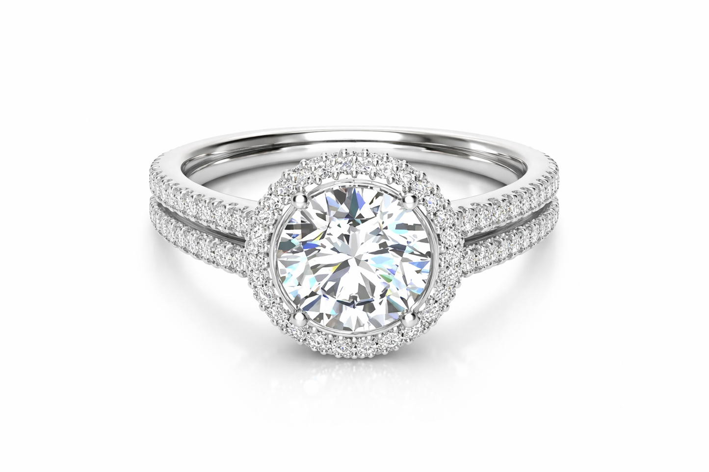 3.59 ctw Round Diamond Engagement Ring