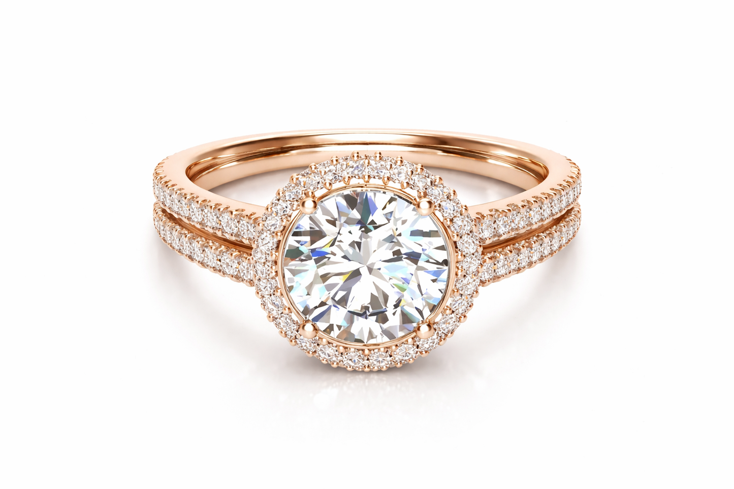 3.59 ctw Round Diamond Engagement Ring