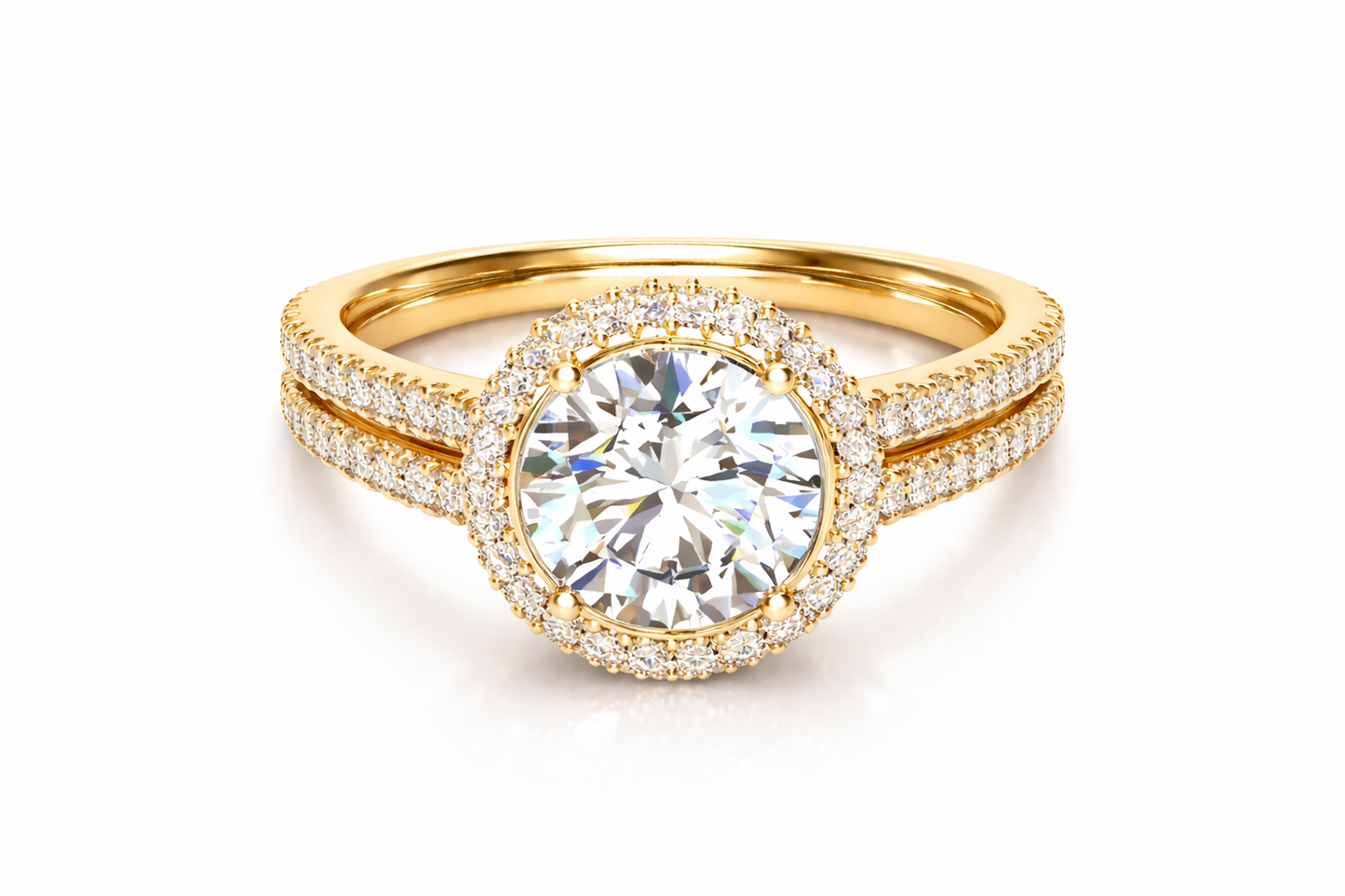 3.59 ctw Round Diamond Engagement Ring