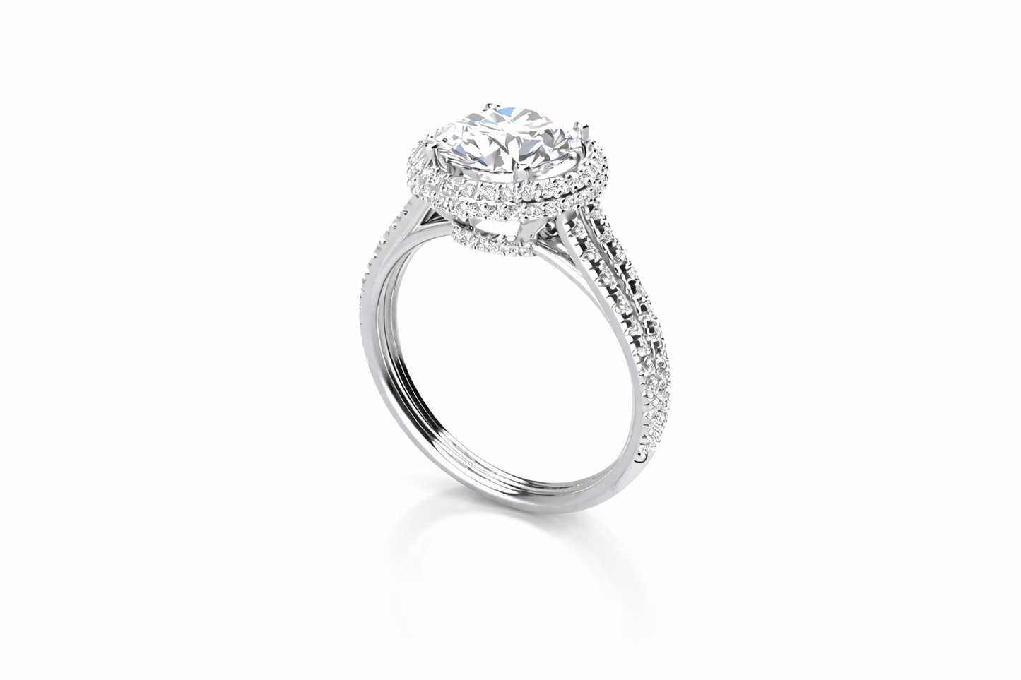 3.59 ctw Round Diamond Engagement Ring