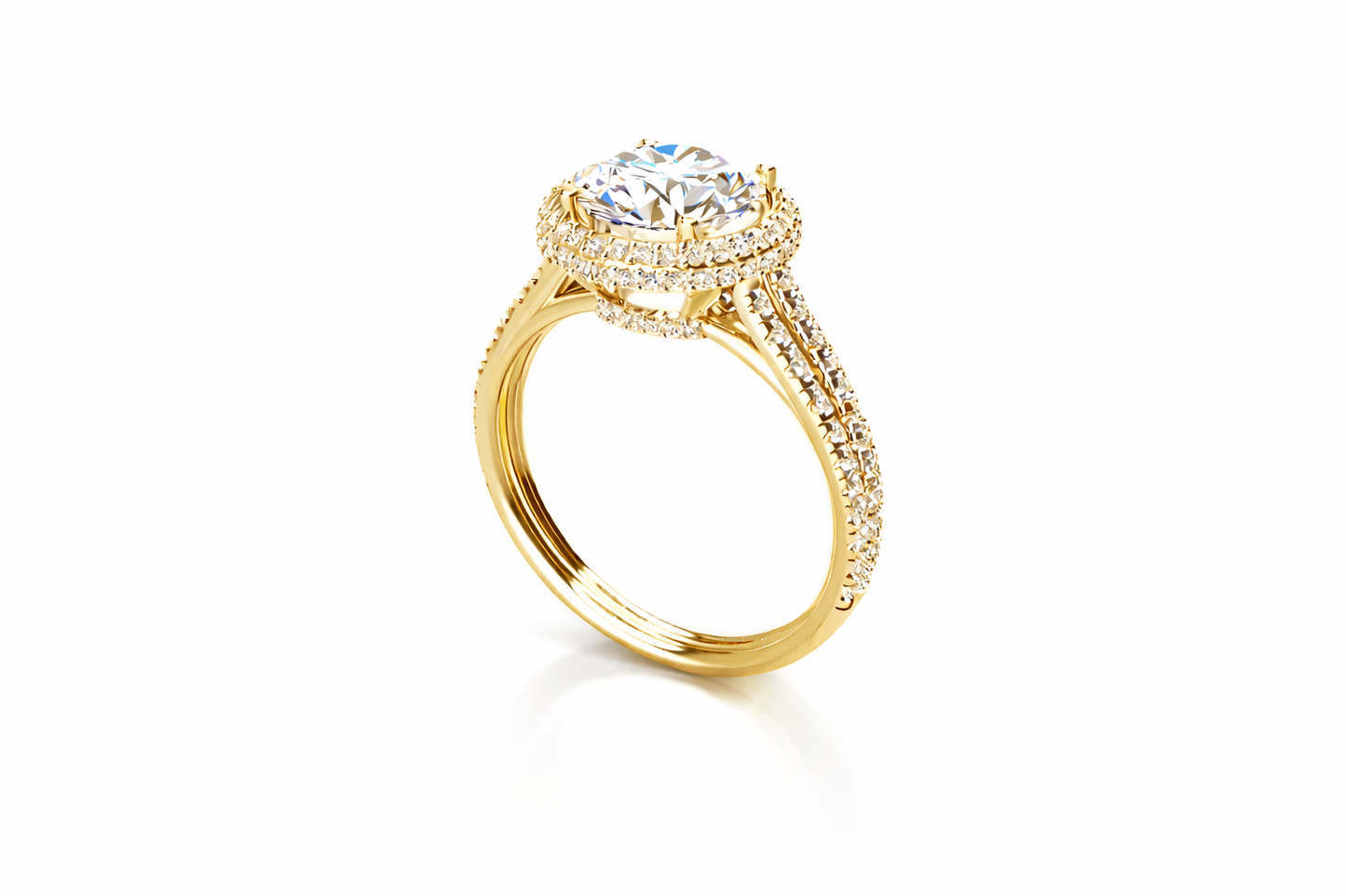 3.59 ctw Round Diamond Engagement Ring