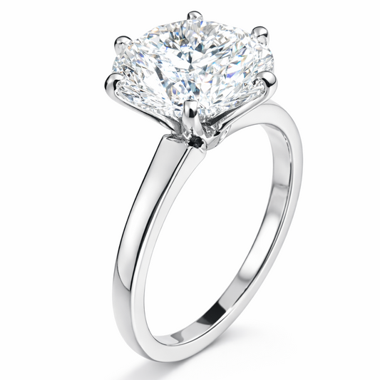 5.09 ct Solitaire Diamond Engagement Ring