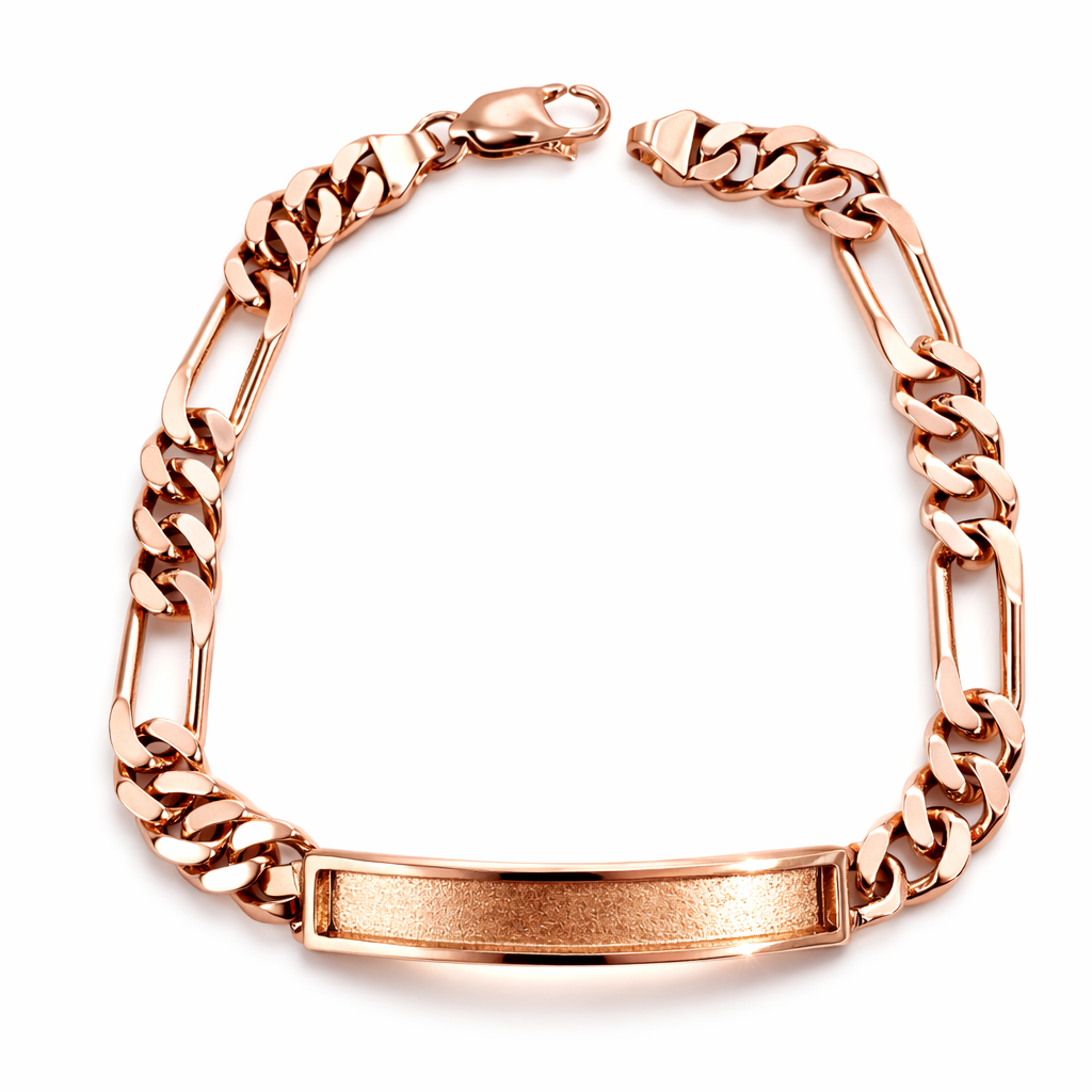 6mm Cuban Link Figaro ID Bracelet