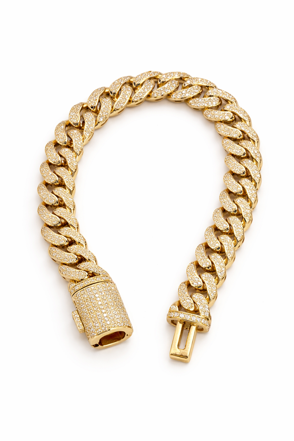 5.5 ctw 12mm Pave Diamond Cuban Link