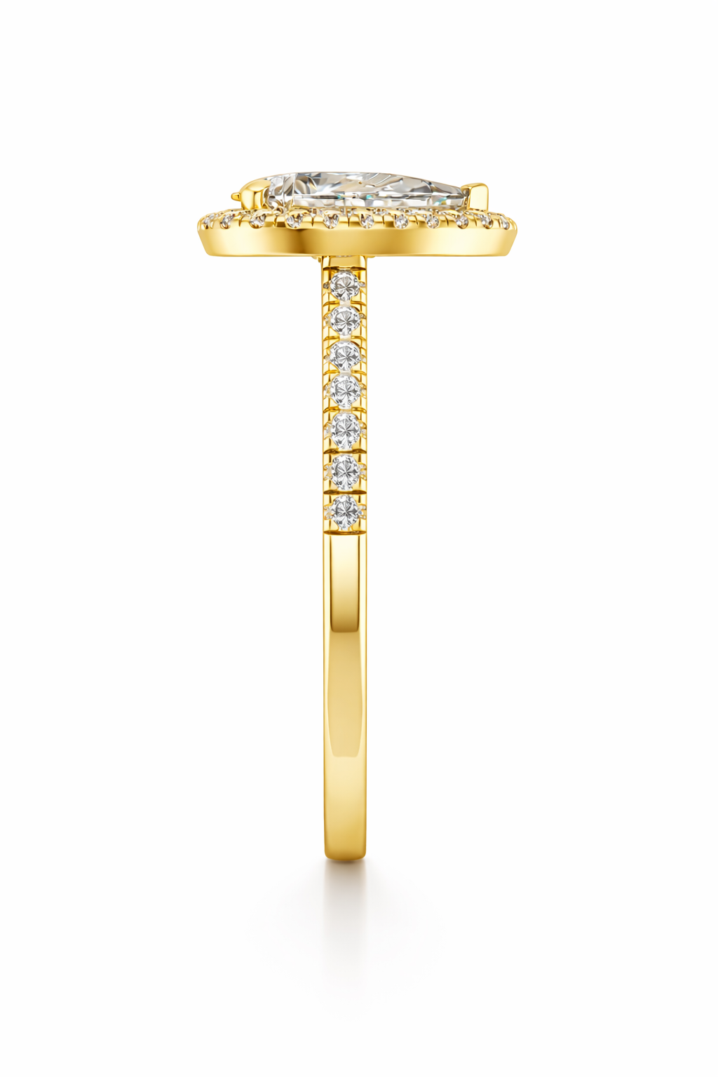 1.83 ctw Pear Diamond Certified Ring