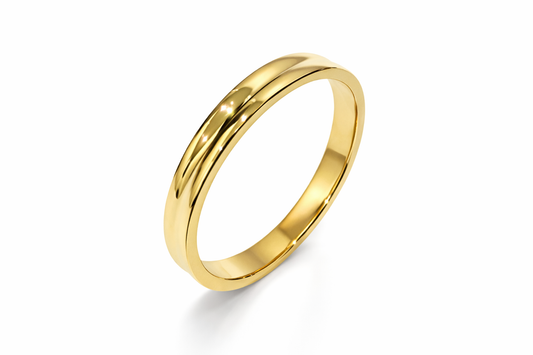 2.8mm Middle Line Wedding Band Ring