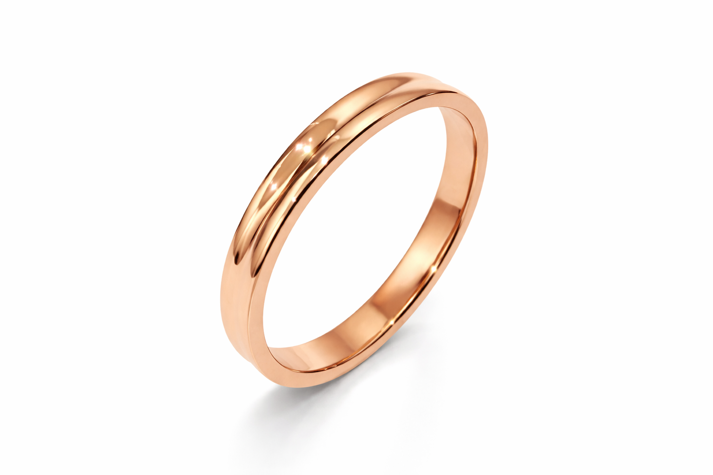 2.8mm Middle Line Wedding Band Ring