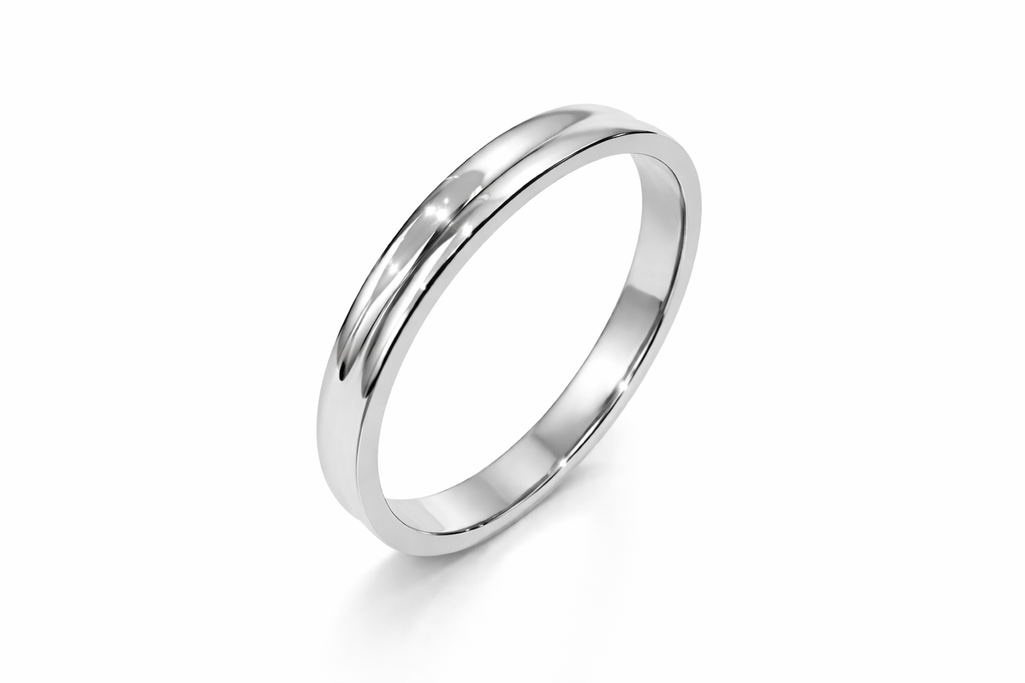 2.8mm Middle Line Wedding Band Ring