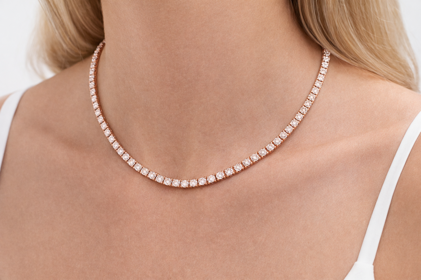 25.28 ctw Diamond Tennis Chain
