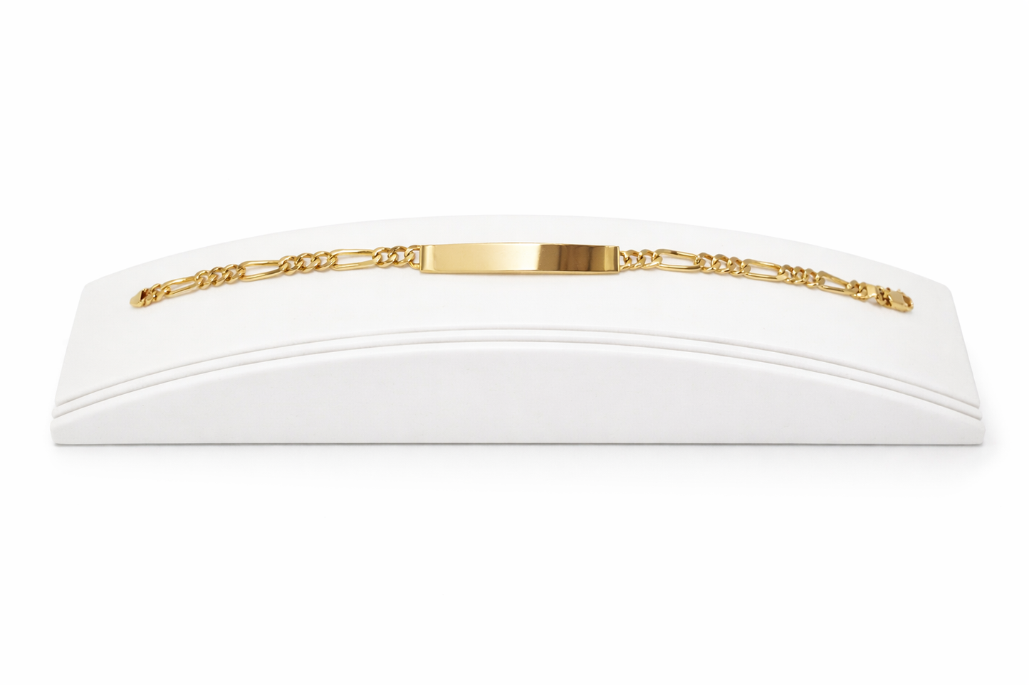 4.5mm Baby Link Figaro ID Bracelet