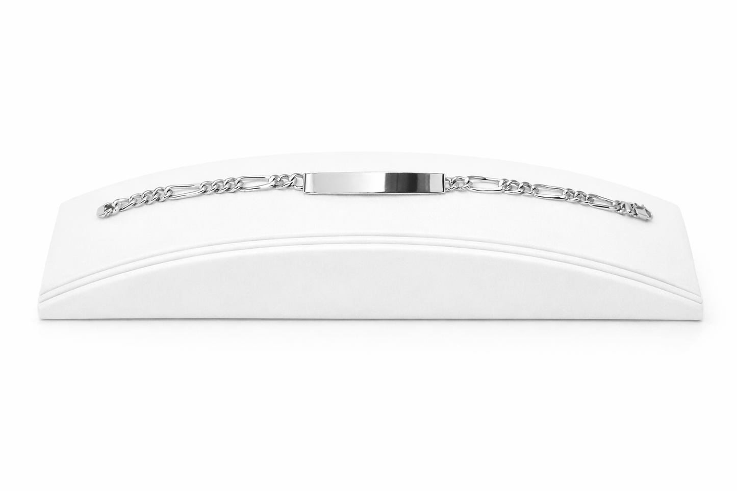 4.5mm Baby Link Figaro ID Bracelet