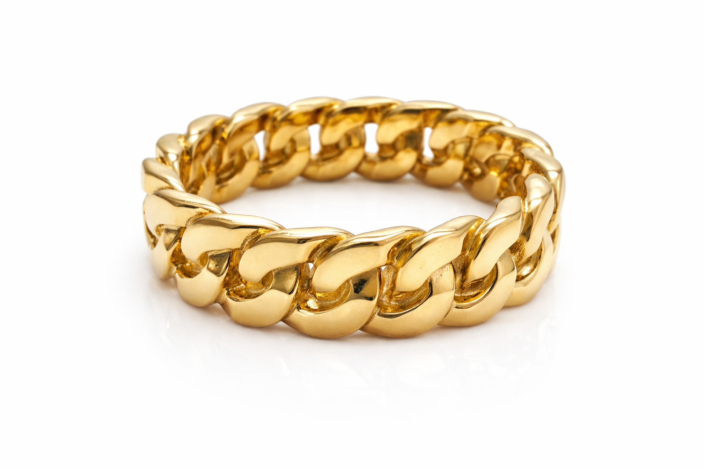 6mm All Around Cuban Link Ring