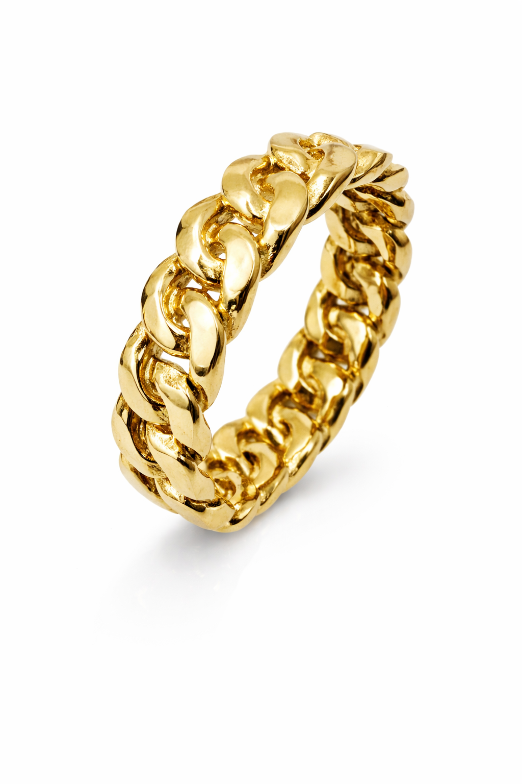 6mm All Around Cuban Link Ring
