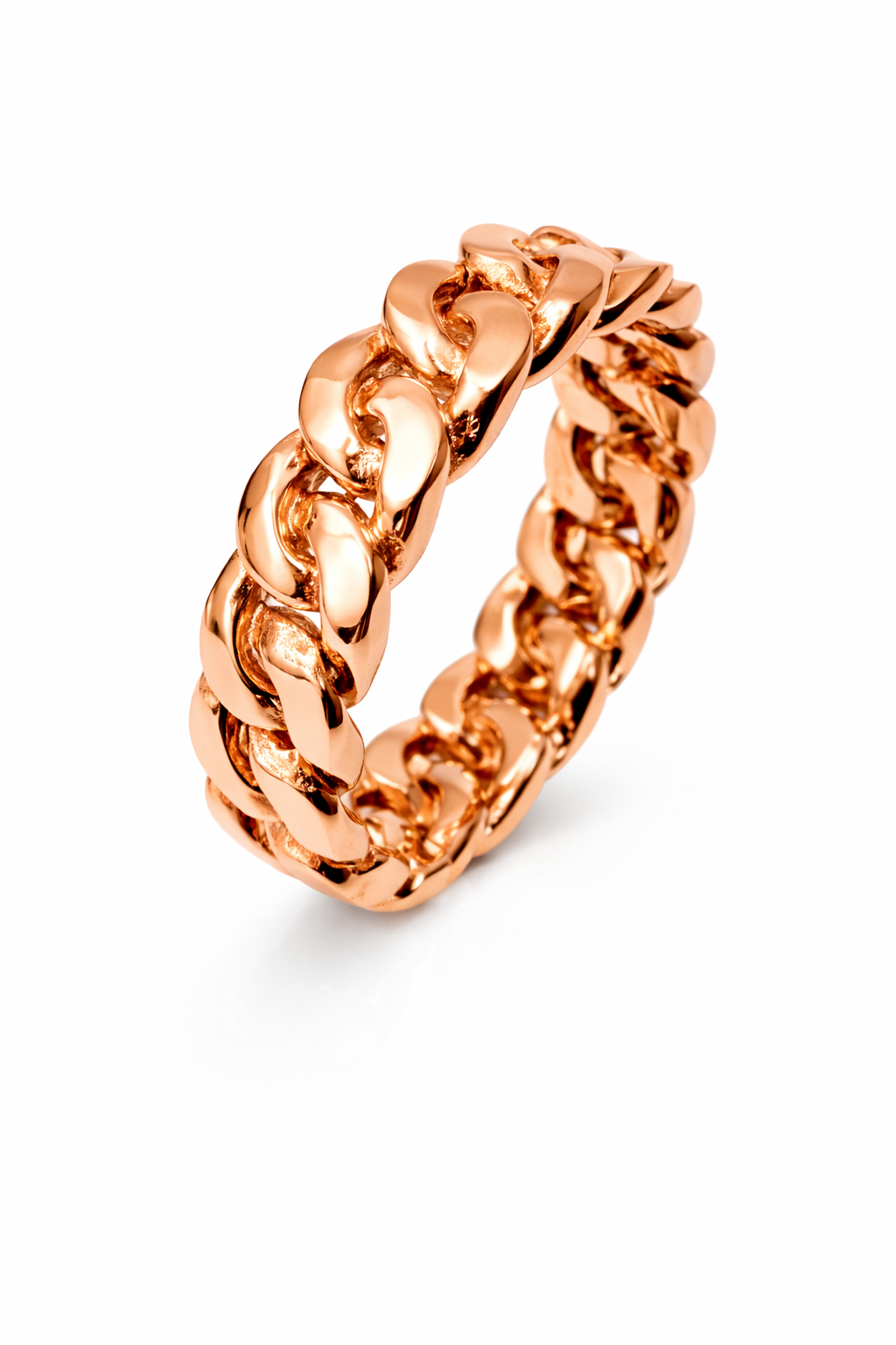 6mm All Around Cuban Link Ring