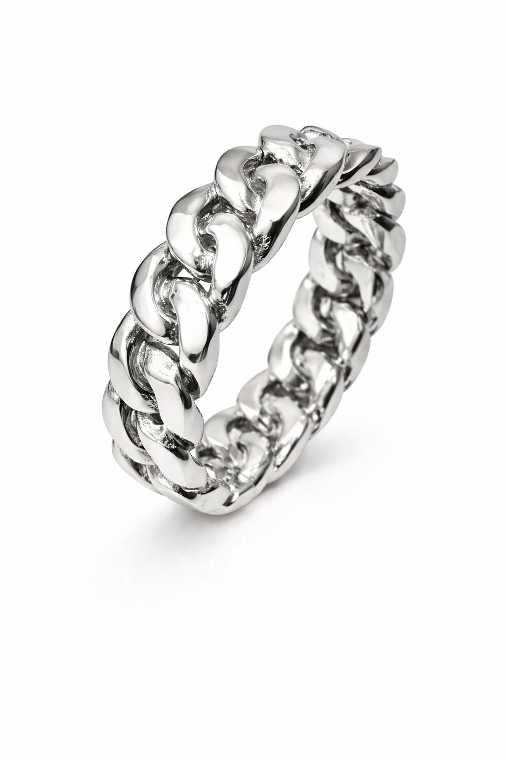 6mm All Around Cuban Link Ring