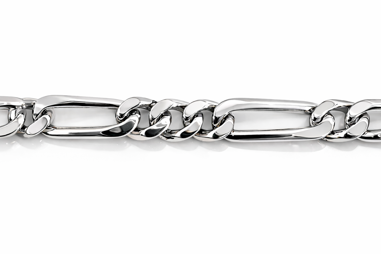 7.5mm Cuban Link Figaro ID Bracelet