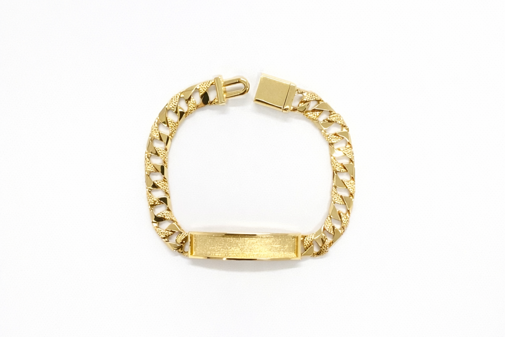 7.5mm Nugget ID Link Bracelet