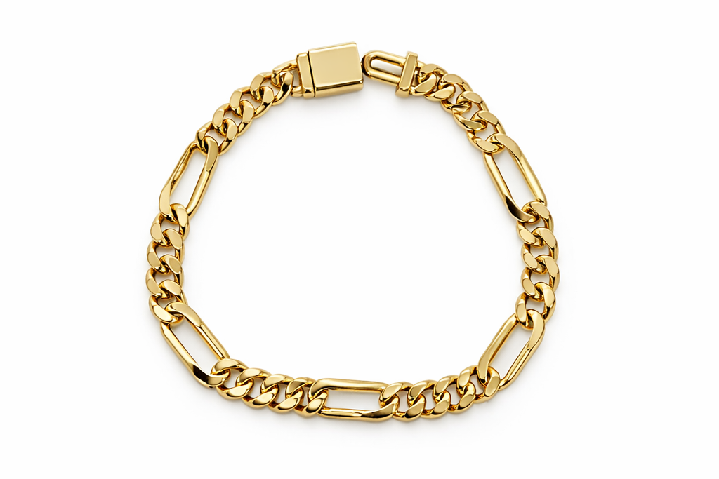 7mm Cuban Link Figaro Bracelet