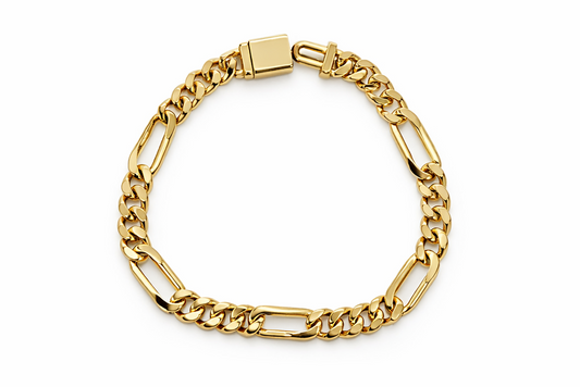 7mm Cuban Link Figaro Bracelet