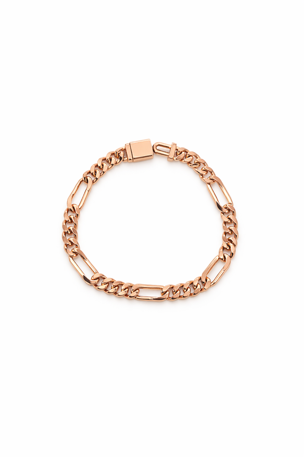 7mm Cuban Link Figaro Bracelet