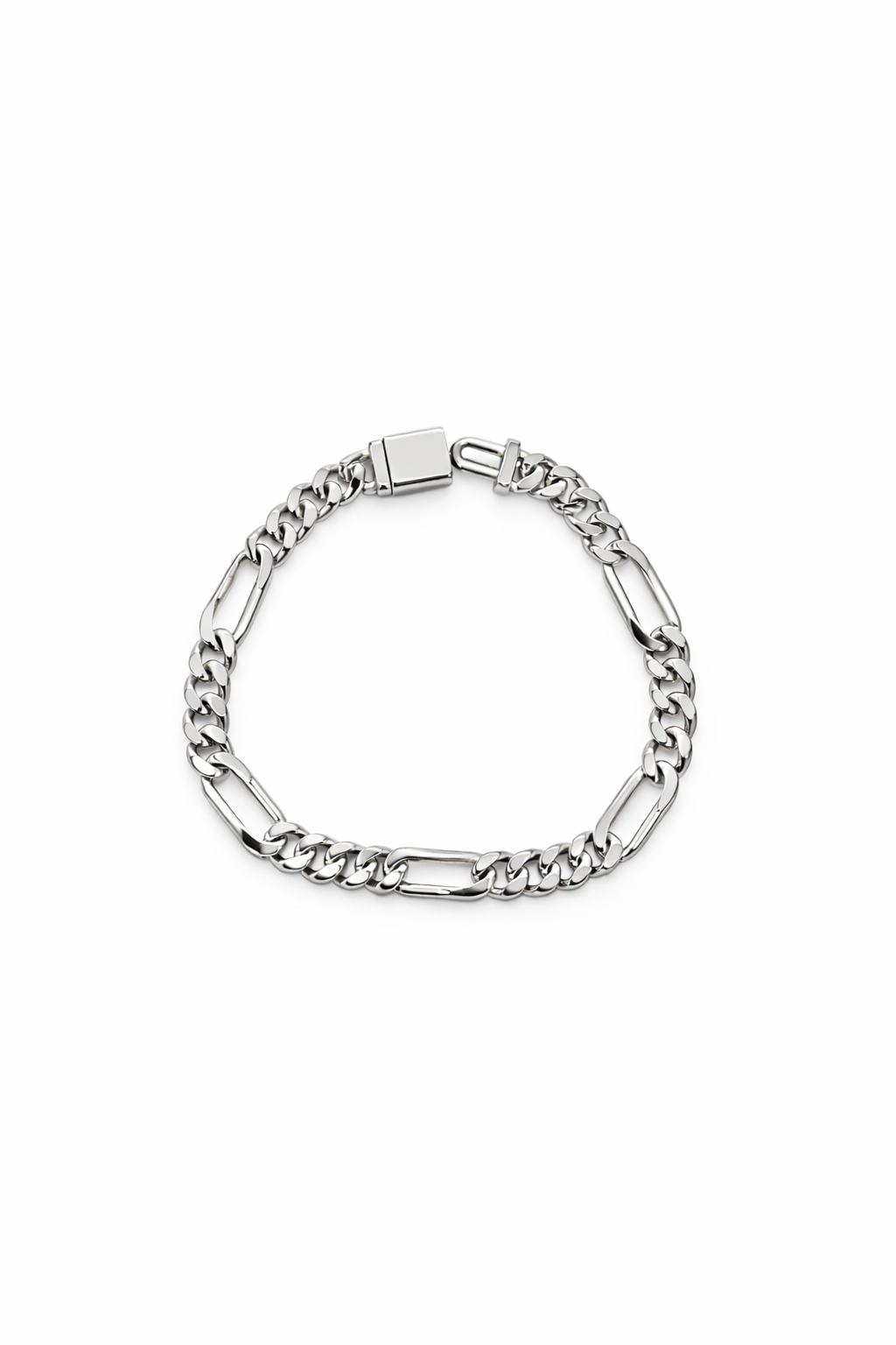 7mm Cuban Link Figaro Bracelet