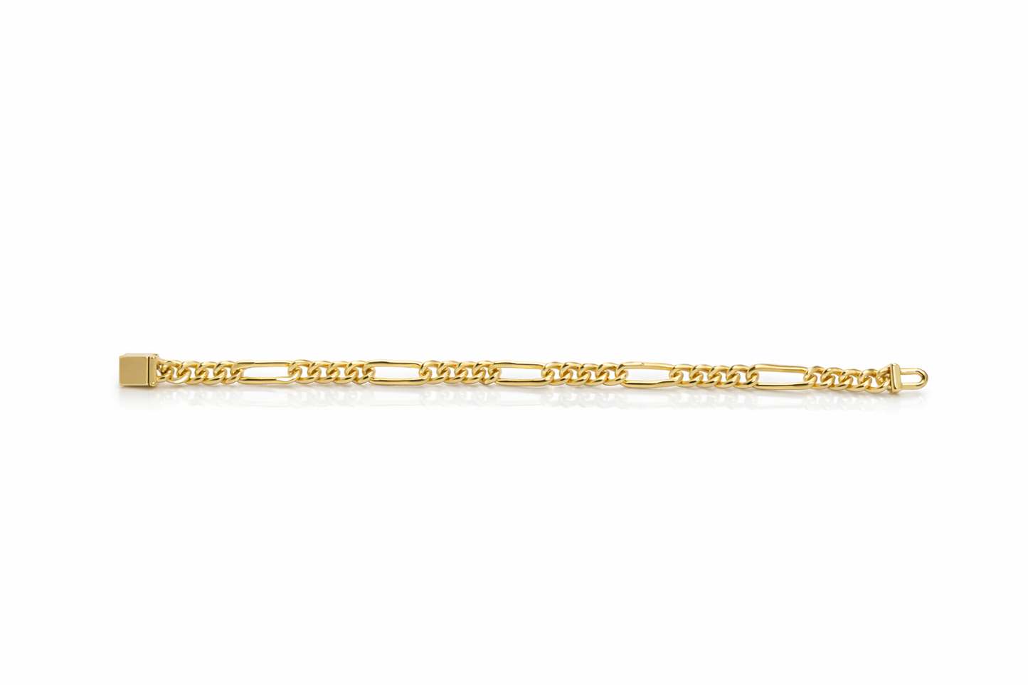 7mm Cuban Link Figaro Bracelet