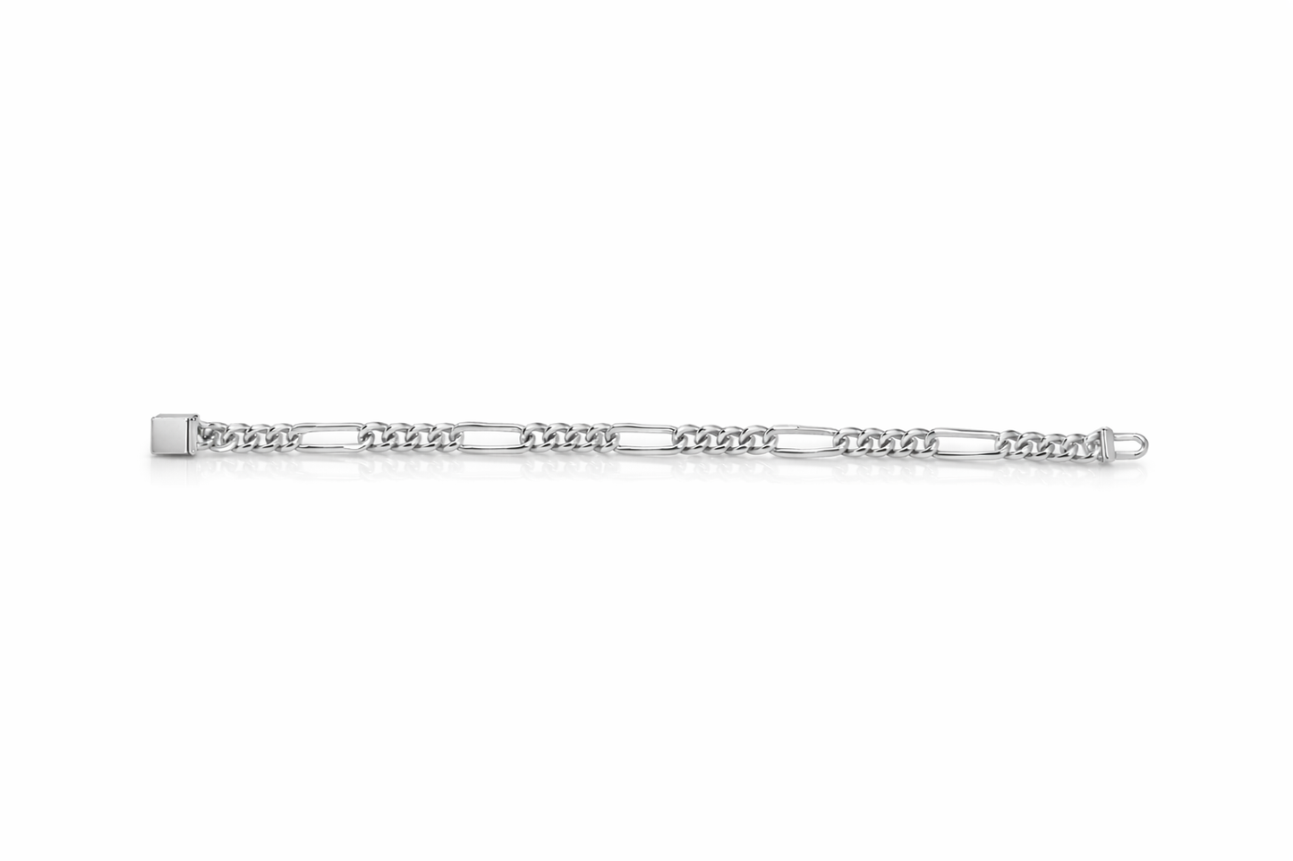 7mm Cuban Link Figaro Bracelet