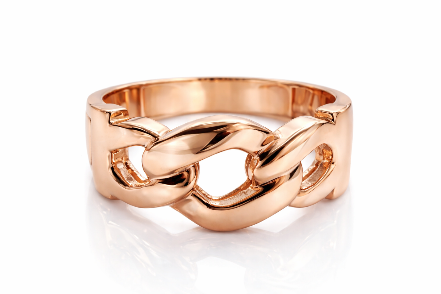 8.5mm Honeycomb Cuban Link Ring