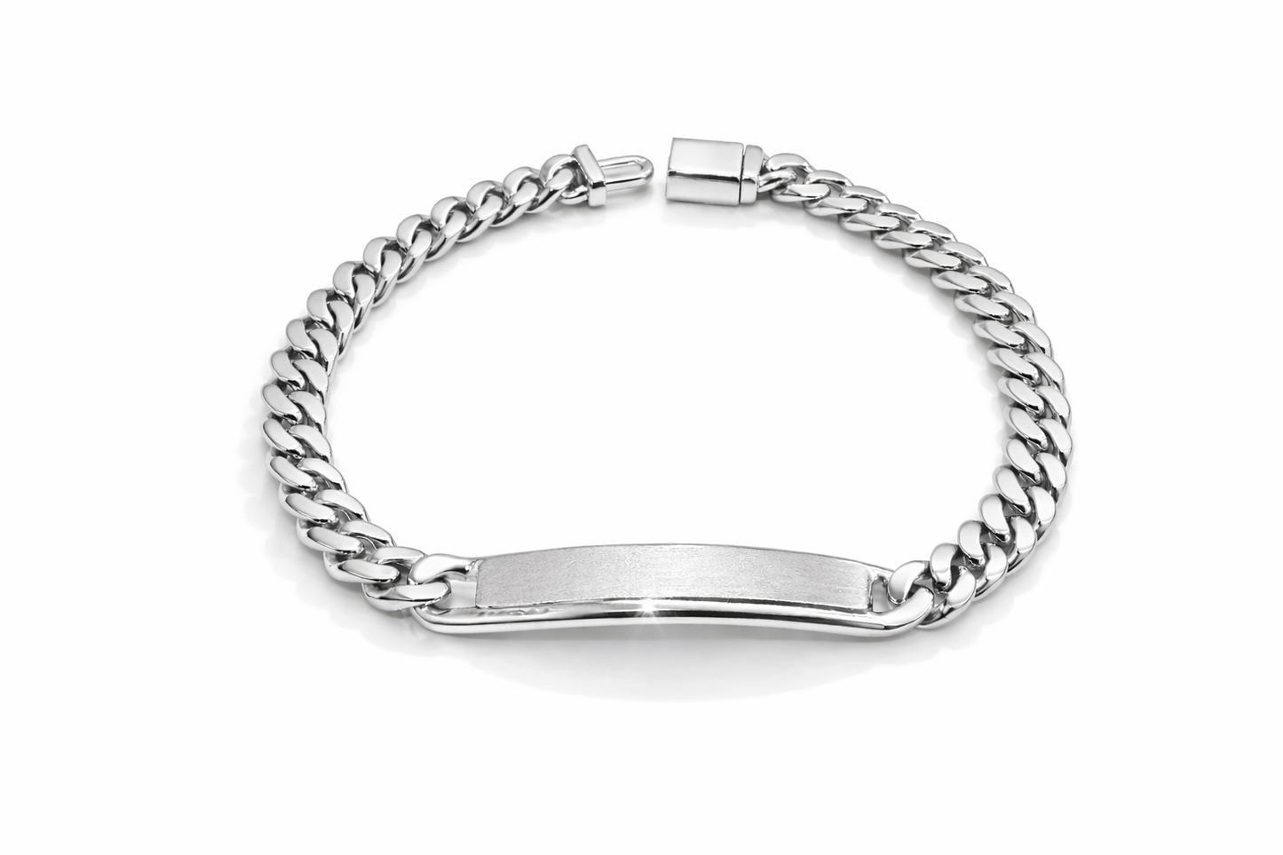 8mm Cuban Link ID Bracelet