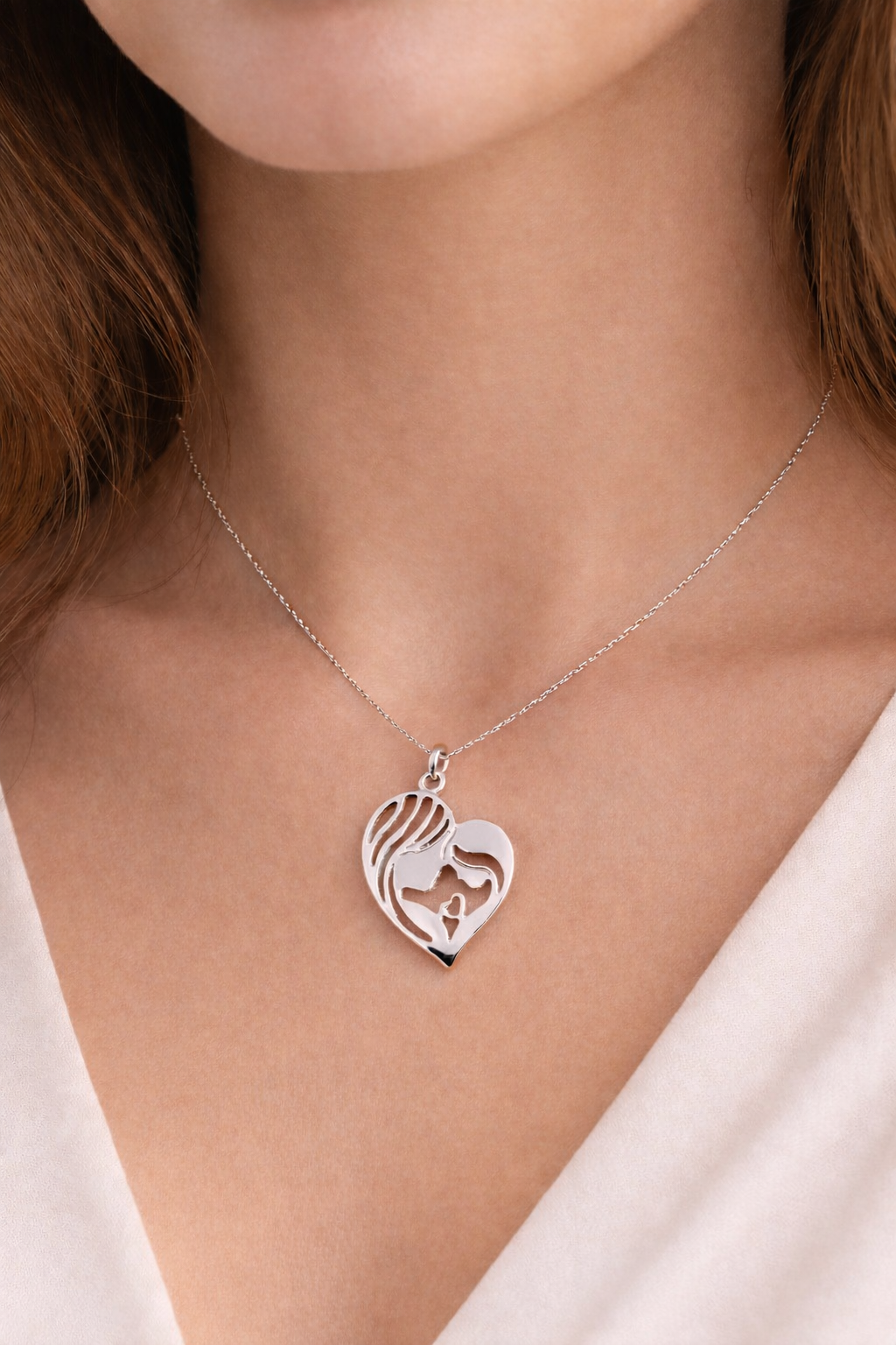 Mother And Daughter Love Pendant