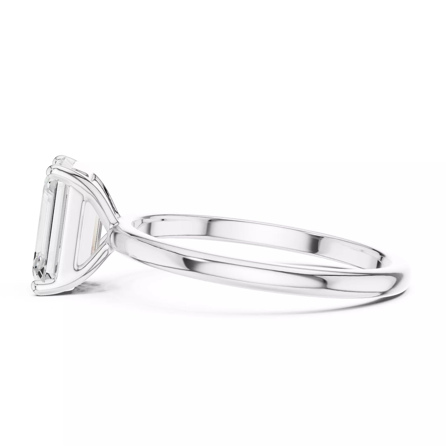 2.00 ctw Emerald Diamond Solitaire Engagement Ring