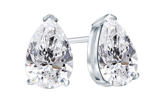 .62ctw Pear Diamond Stud Earrings