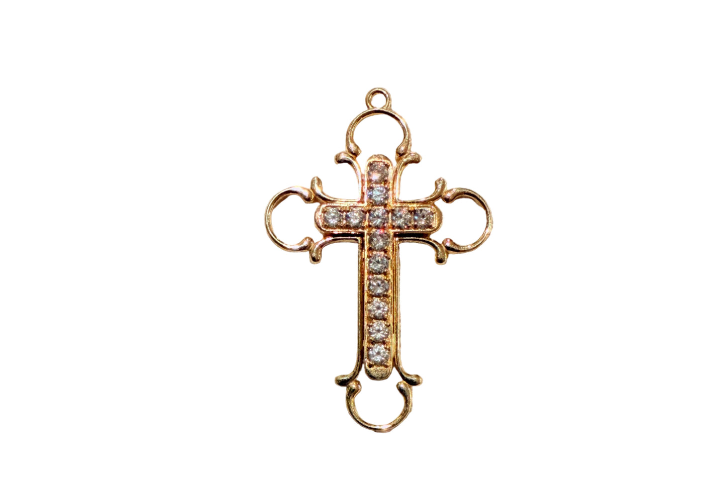 .78 ctw Round Diamond Cross Pendant