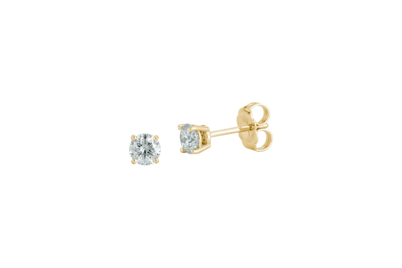 3mm Diamond Stud Earrings